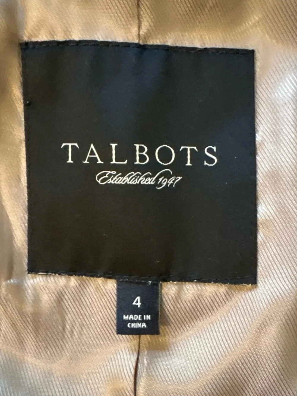 Talbots Olive-Tan Suede Long Coat